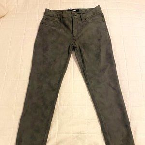 Express Mid-Rise Vegan Suede Jeans